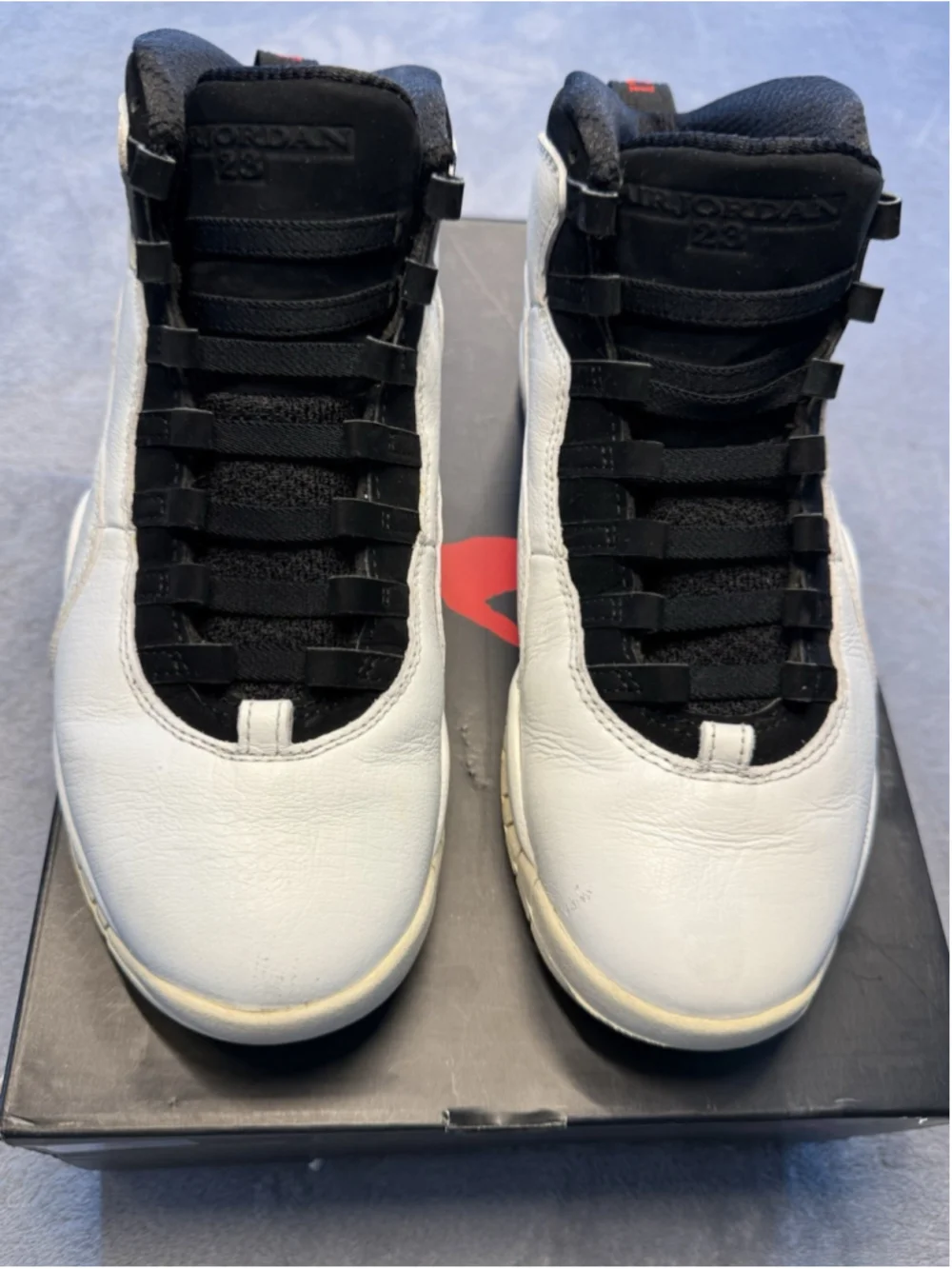 Size 8.5 Air Jordan 10 Retro I'm Back Men's White 310805-104Sneakers With OG Box